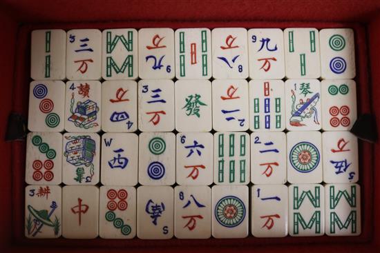 A Mah jong set